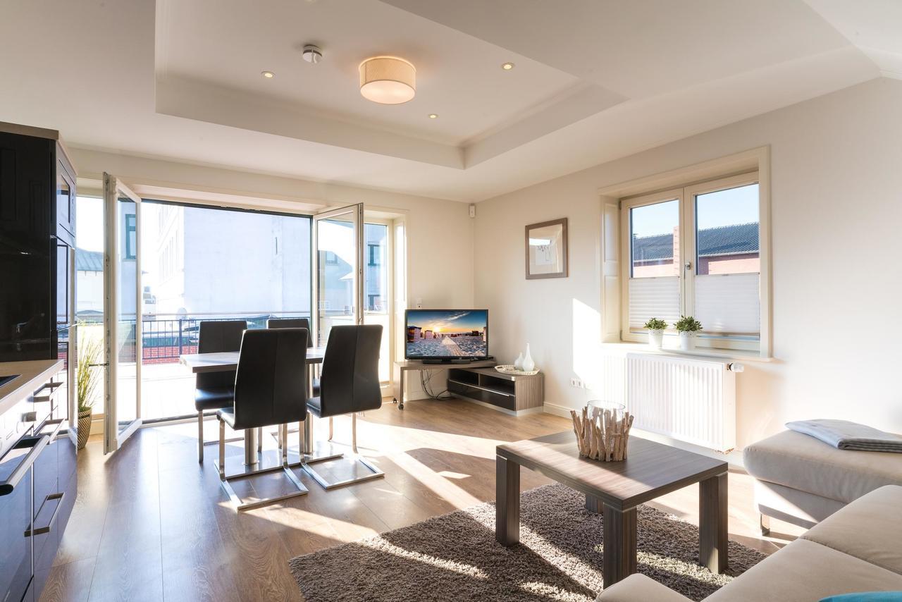Altstadt Wohnung 5 "Langeness" Borkum Bagian luar foto